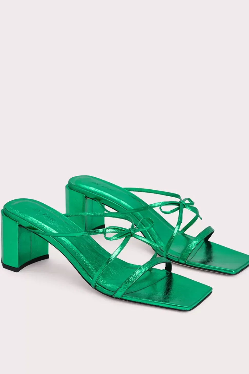June Clover Green Metallic Leather