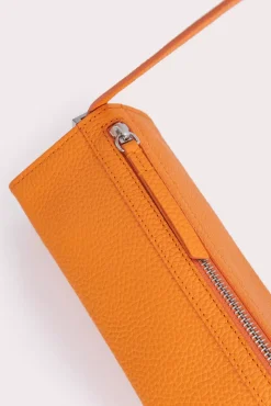Karo Orange Flat Grain Leather