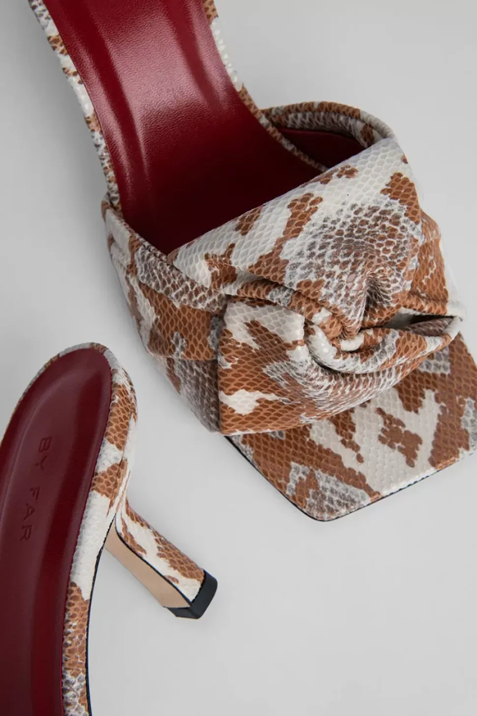 Lana Almond Snake Print Leather