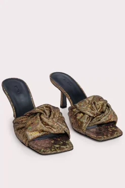 Lana Disco Bronze Hologram Leather