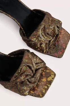 Lana Disco Bronze Hologram Leather