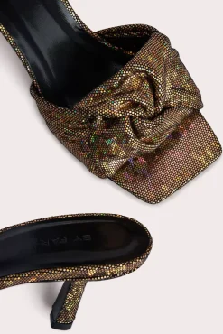 Lana Disco Bronze Hologram Leather