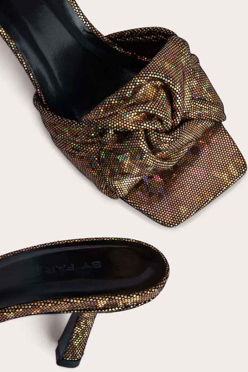 Lana Disco Bronze Hologram Leather