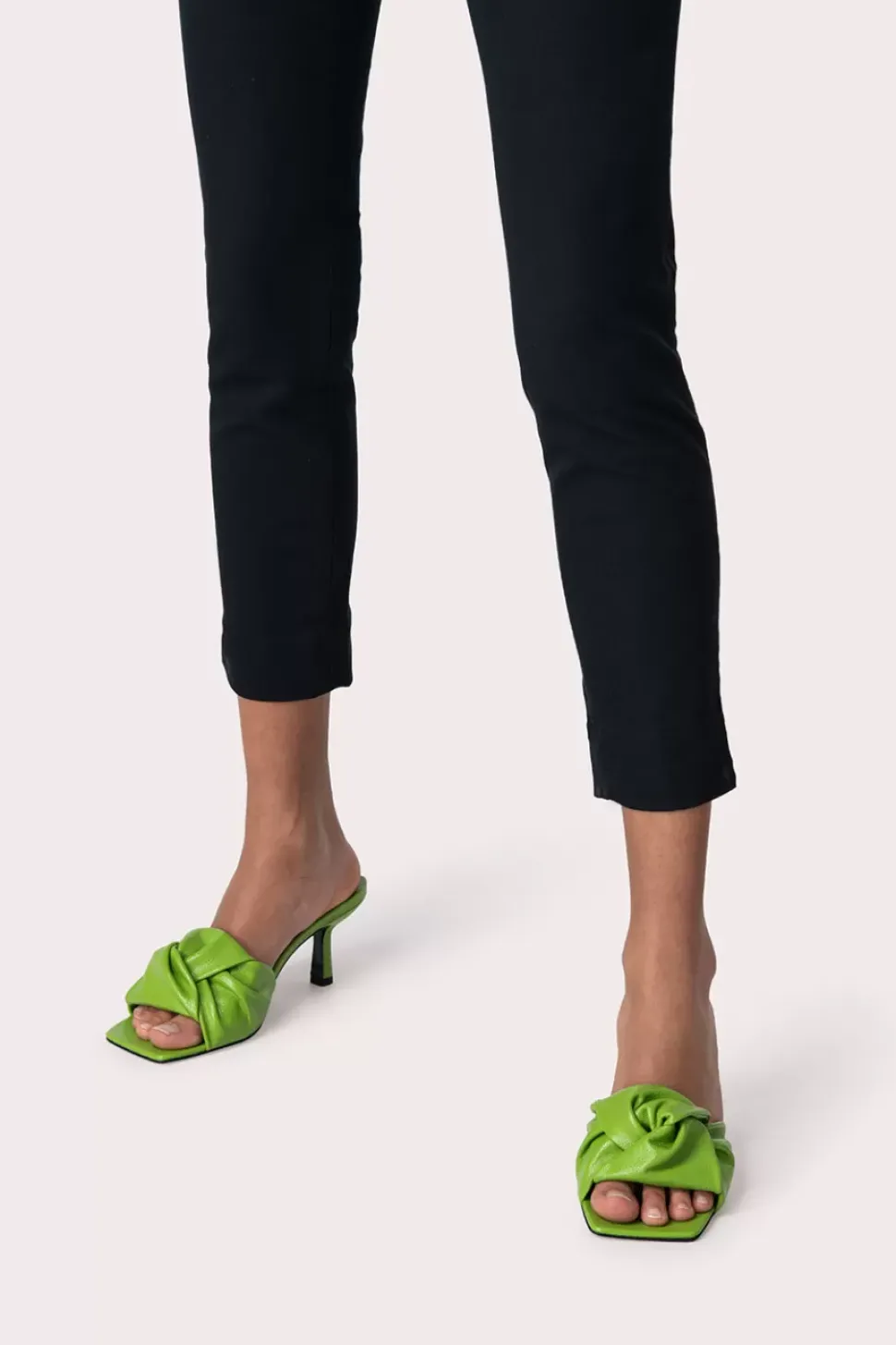 Lana Pistachio Gloss Grained Leather