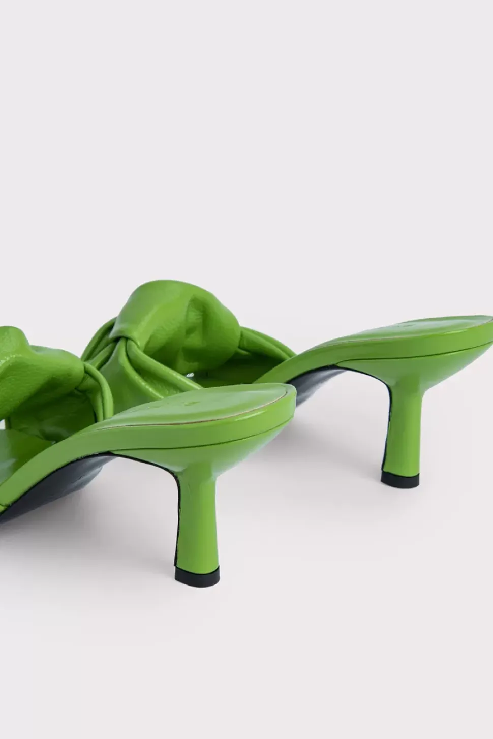 Lana Pistachio Gloss Grained Leather