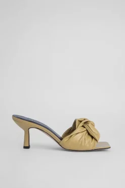 Lana Yellow Creased Leather