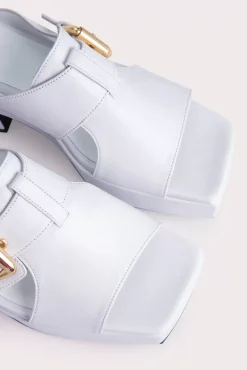 Lenka White Gloss Leather