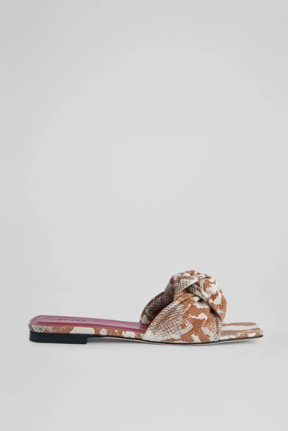 Lima Almond Snake Print Leather