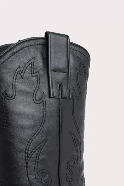 Lucky Black Nappa Leather