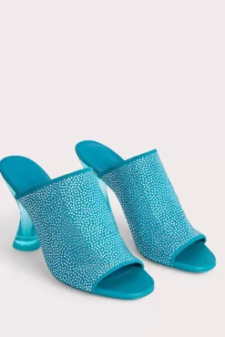 Luz Azur Suede And Crystals