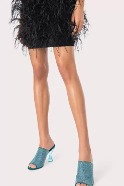 Luz Azur Suede And Crystals