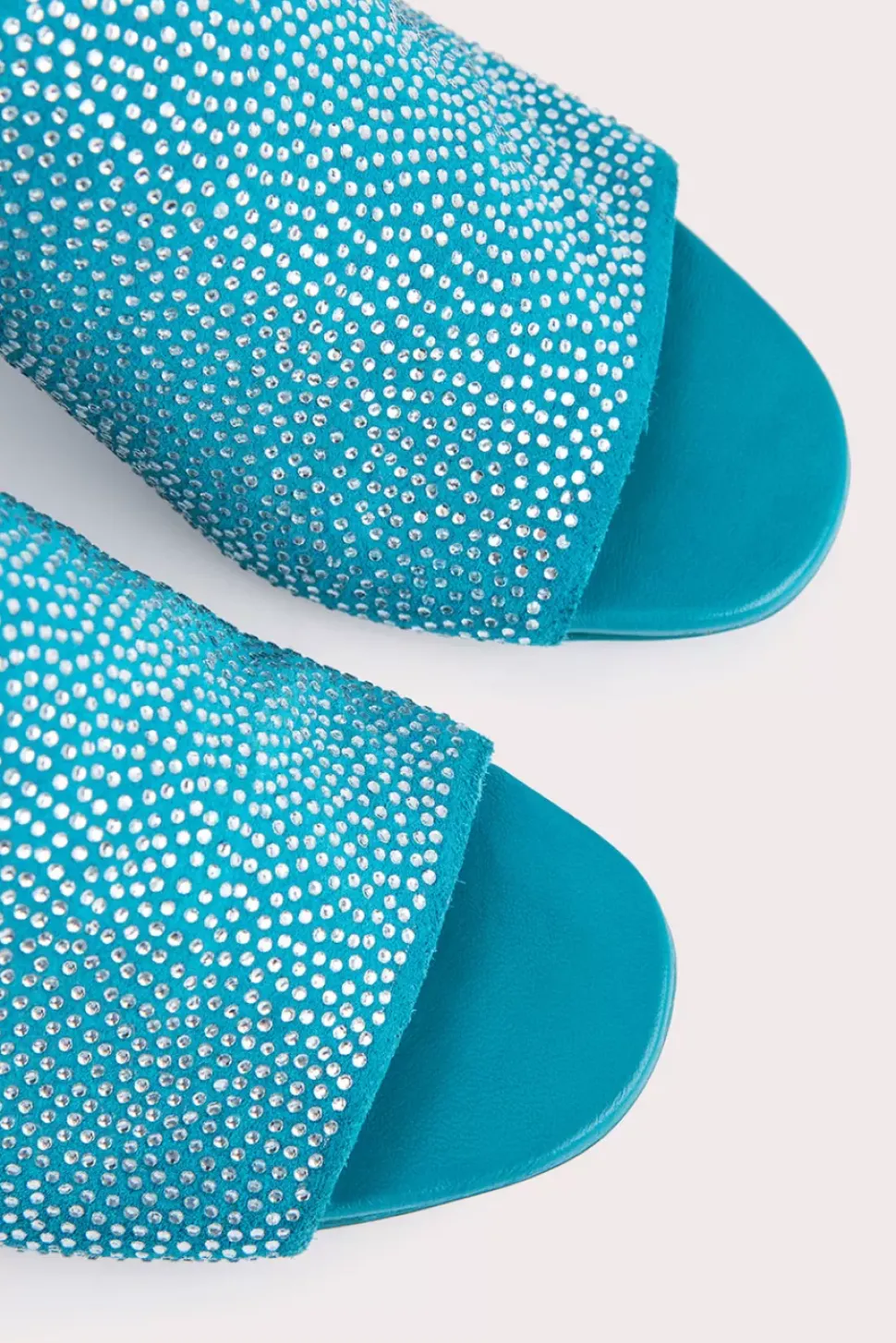 Luz Azur Suede And Crystals