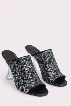 Luz Black Suede And Crystals