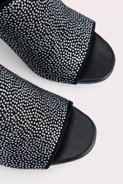 Luz Black Suede And Crystals