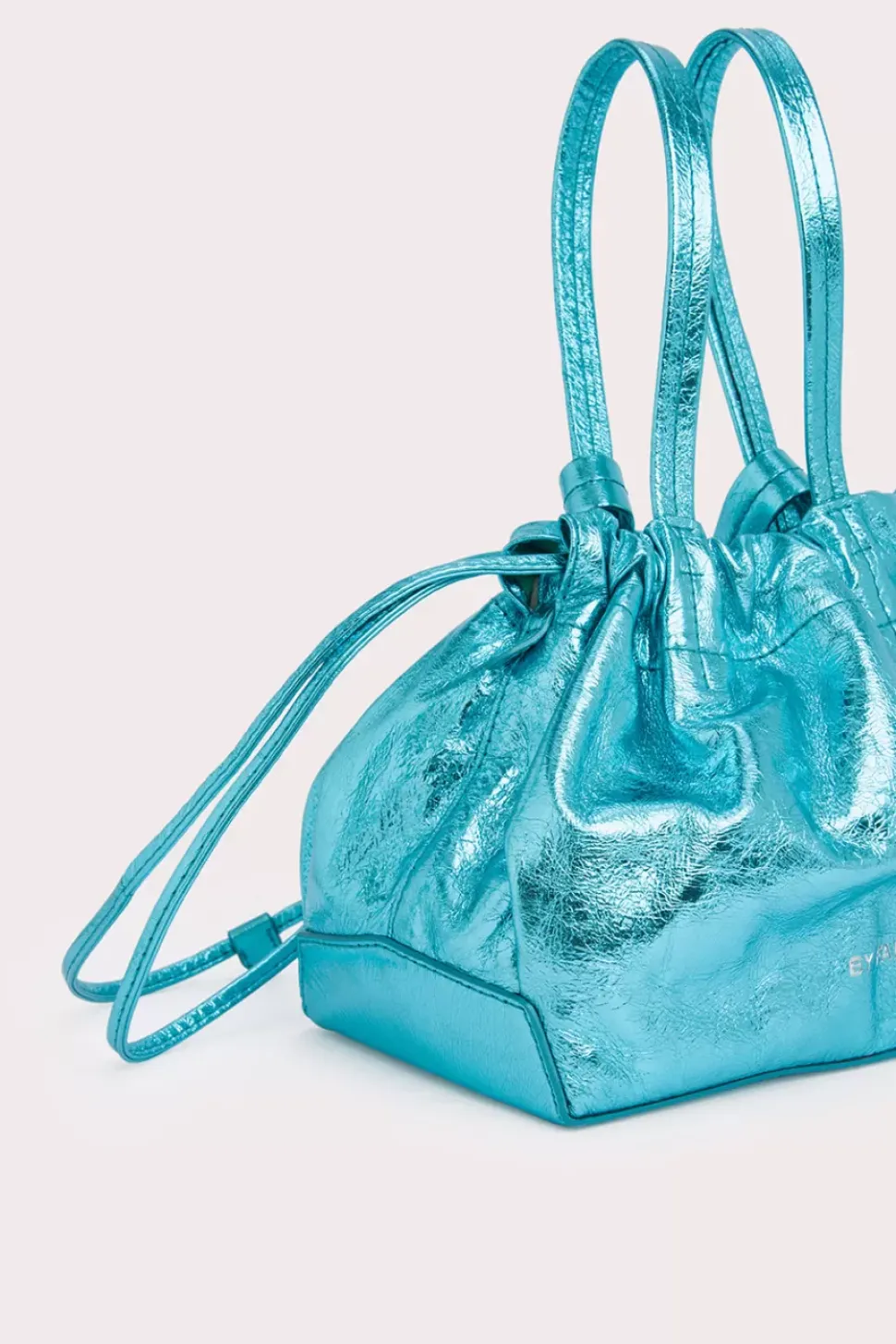 Malmo Aquamarine Metallic Leather