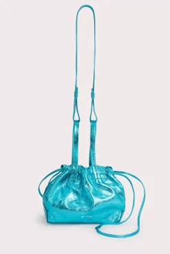 Malmo Aquamarine Metallic Leather