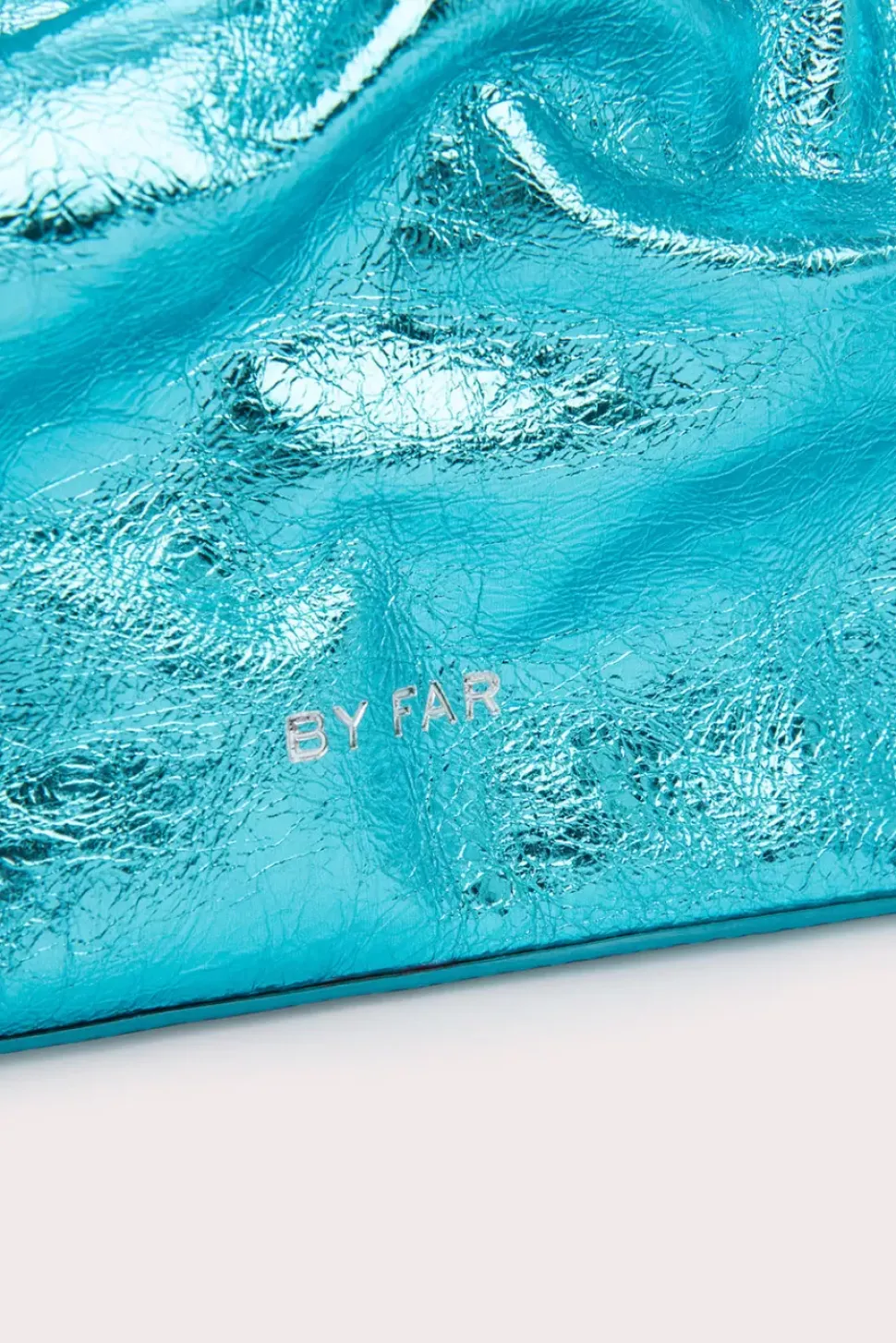 Malmo Aquamarine Metallic Leather