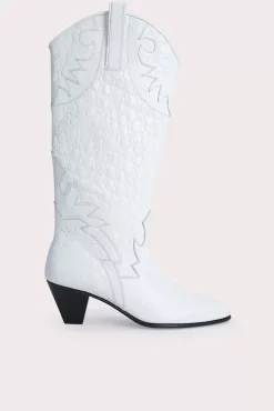 Melvin Optic White Croco Lizard Leather