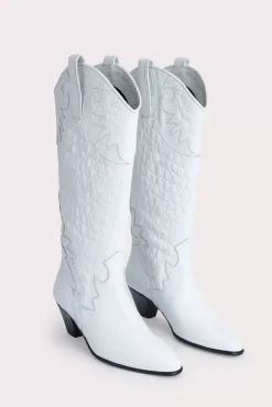 Melvin Optic White Croco Lizard Leather