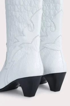 Melvin Optic White Croco Lizard Leather