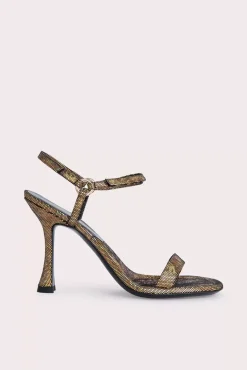 Mia Disco Bronze Hologram Leather