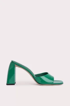Michele Clover Green Patent Leather