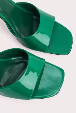 Michele Clover Green Patent Leather