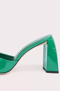 Michele Clover Green Patent Leather