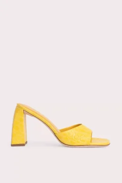 Michele Duckling Circular Croco Embossed Leather