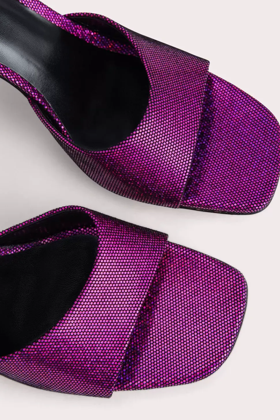 Michele Fuchsia Disco Dot Leather