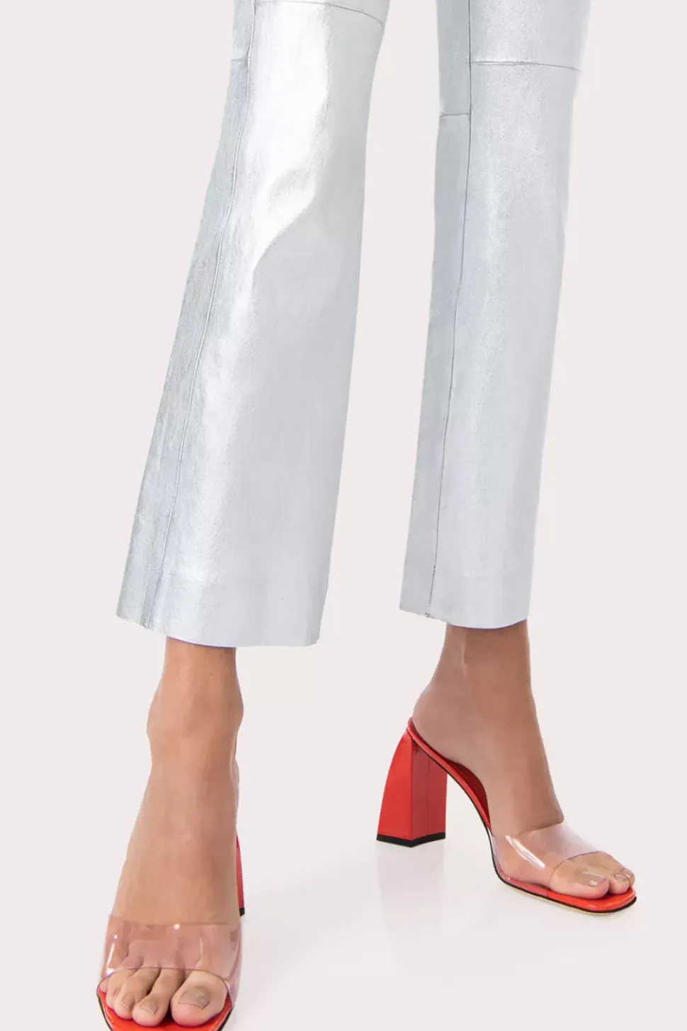 Michele Lipstick And Flame Pvc And Patent Leather