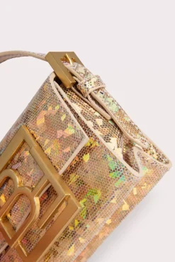 Micro Fran Disco Ball Hologram Leather