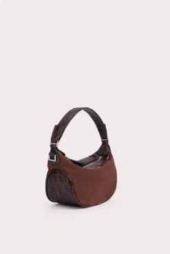 Mini Ami Sequoia Croco And Suede Leather