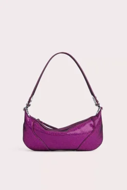 Mini Amira Fuchsia Disco Dot Leather