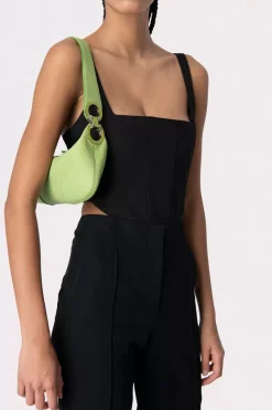 Mini Amira Lime Green Flat Grain Leather