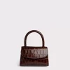 Mini Nutella Croco Embossed Leather