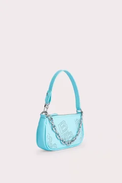 Mini Rachel Baby Blue Stud Leather