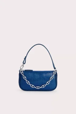 Mini Rachel Blue Disco Dot Leather