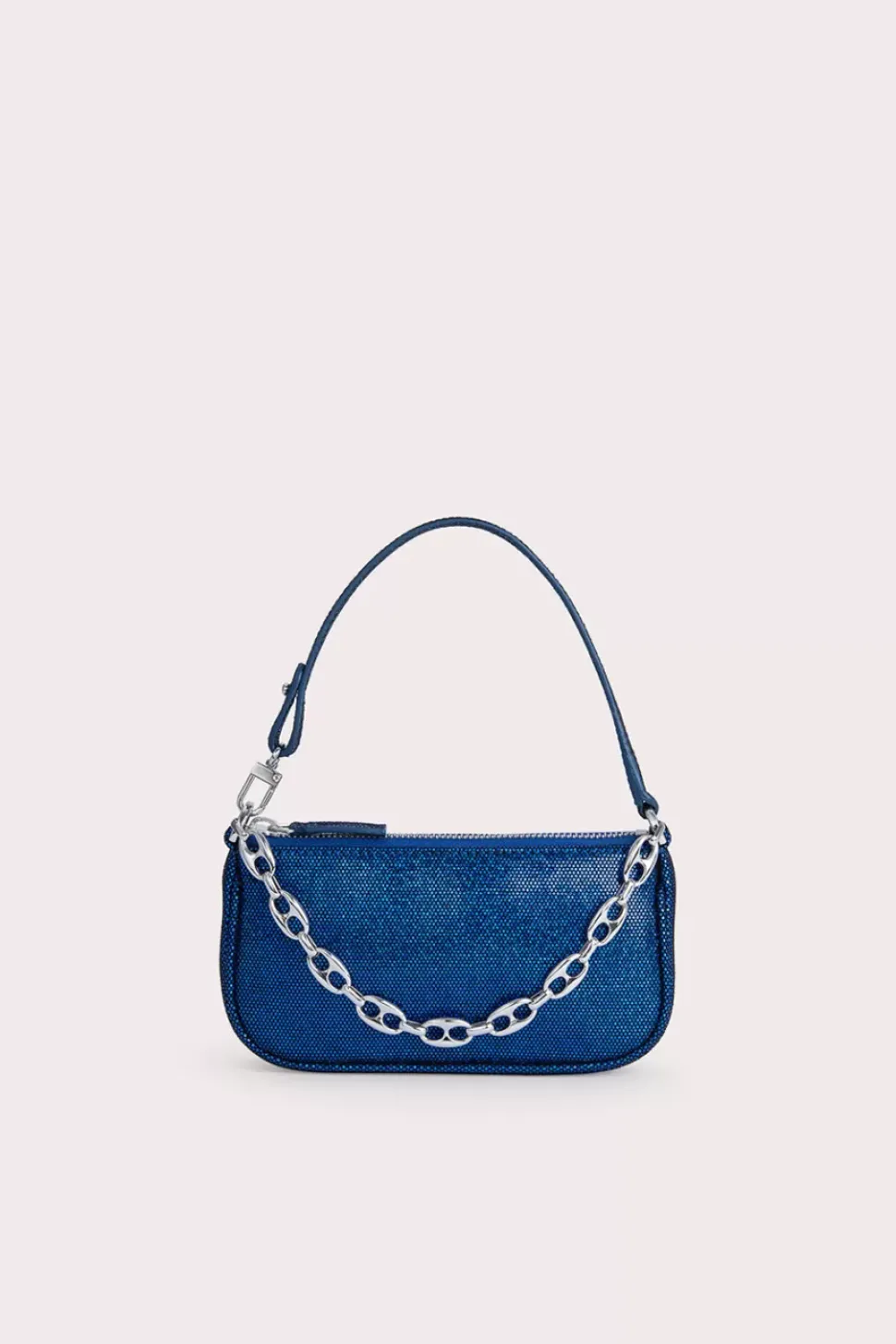 Mini Rachel Blue Disco Dot Leather