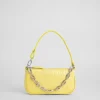 Mini Rachel Custard Croco Embossed Leather