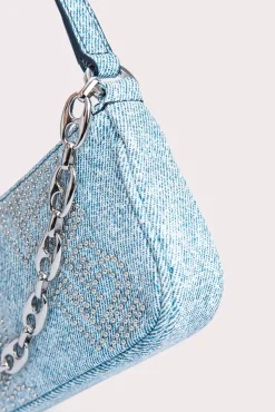 Mini Rachel Denim Stud Leather