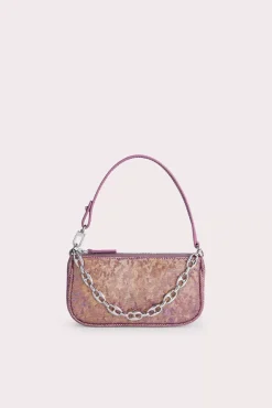 Mini Rachel Disco Violet Hologram Leather