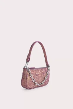 Mini Rachel Disco Violet Hologram Leather