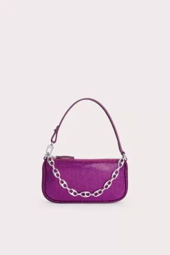 Mini Rachel Fuchsia Disco Dot Leather