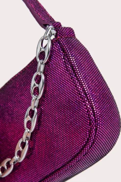 Mini Rachel Fuchsia Disco Dot Leather