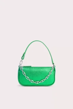 Mini Rachel Green Metallic Grain Leather
