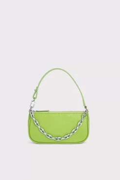 Mini Rachel Pistachio Gloss Grained Leather
