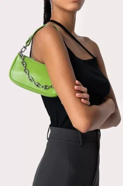 Mini Rachel Pistachio Gloss Grained Leather