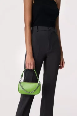 Mini Rachel Pistachio Gloss Grained Leather