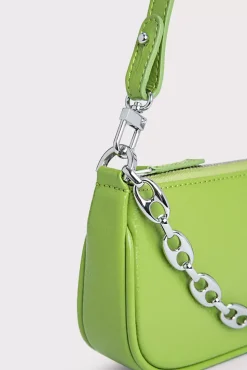 Mini Rachel Pistachio Gloss Grained Leather